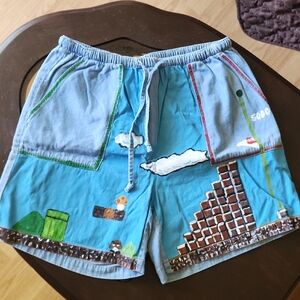 Handpainted Retro Gaming Shorts